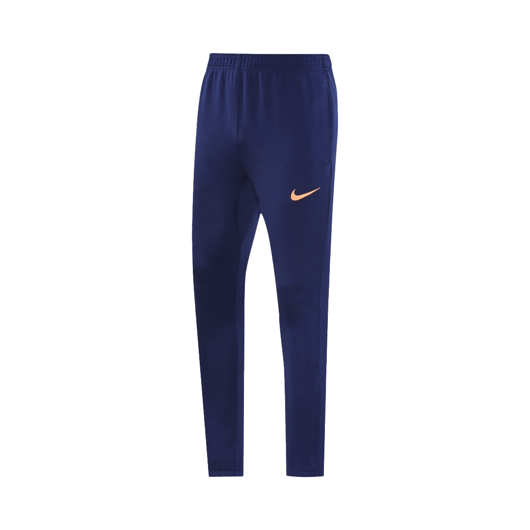 Kit de entrenamiento del Barcelona 25/26 (Chaqueta + Pantalón) Azul Marino y Naranja