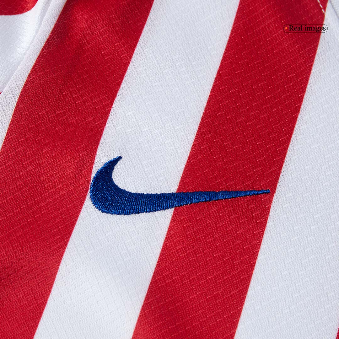 Kit de fútbol local del Atlético de Madrid para niño (Kit, pantalón corto y medias) 2025/26