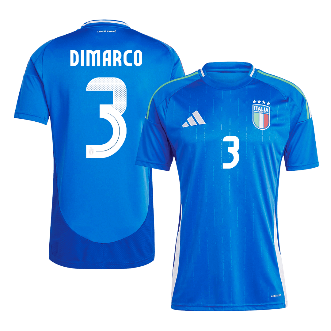 Camiseta de fútbol local de Italia DIMARCO #3 para la Eurocopa 2024
