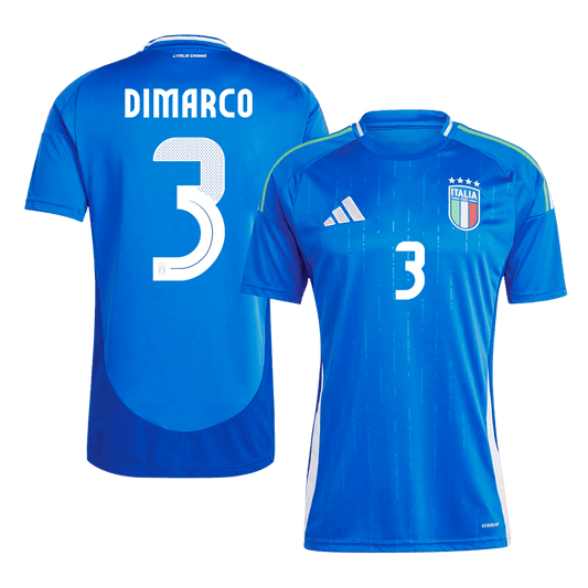 Camiseta de fútbol local de Italia DIMARCO #3 para la Eurocopa 2024