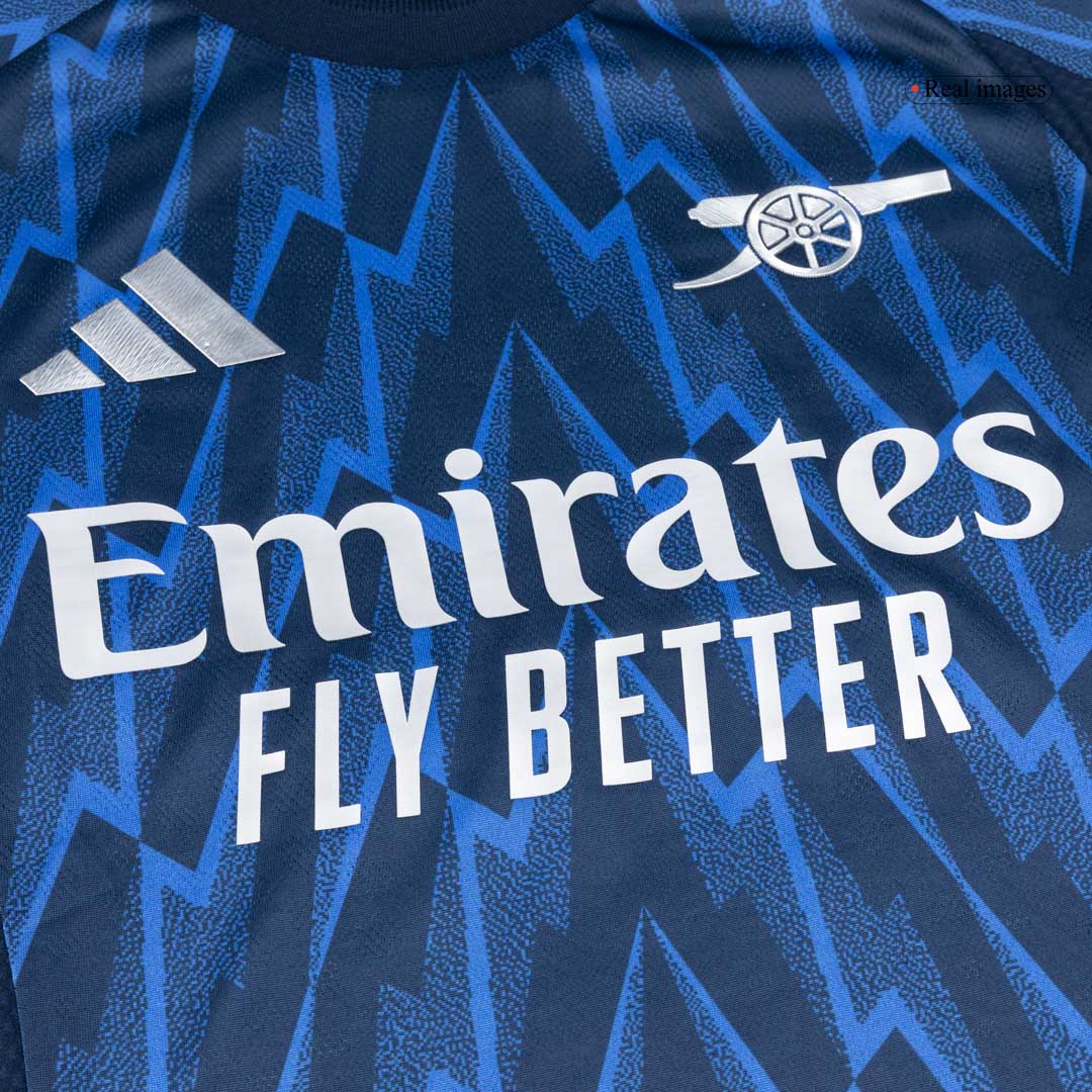 Auténtica camiseta de fútbol SAKA #7 Arsenal segunda 2025/26 azul