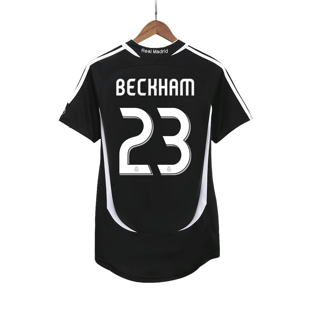 Camiseta de fútbol vintage del Real Madrid BECKHAM #23 Visitante 2006/07