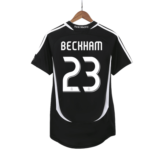Camiseta de fútbol vintage del Real Madrid BECKHAM #23 Visitante 2006/07