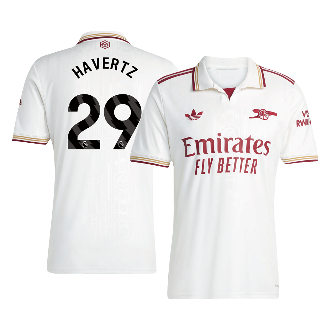 Camiseta de fútbol visitante Havertz #29 del Arsenal 2025/26