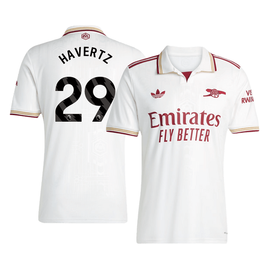 Camiseta de fútbol visitante Havertz #29 del Arsenal 2025/26