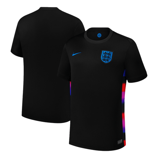 Camiseta de fútbol visitante de Inglaterra 2025 para hombre, negra - Eurocopa femenina