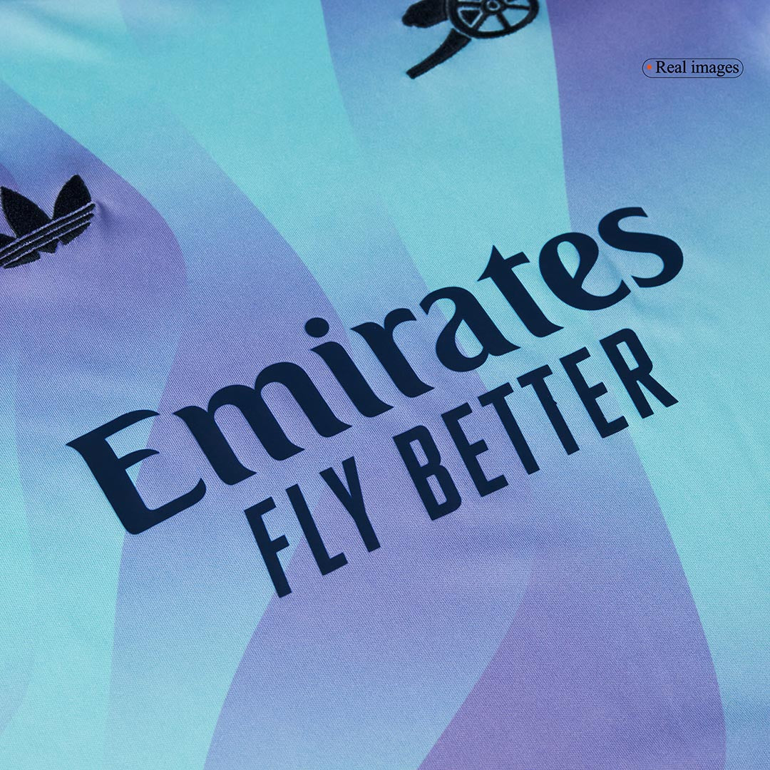 Kit de fútbol infantil de visitante del Arsenal (Kit y pantalón corto) 2024/25