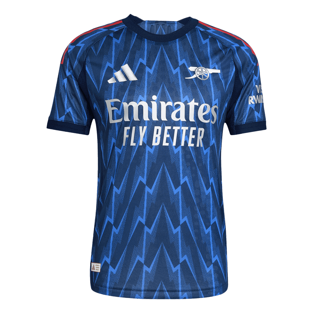 Auténtica camiseta de fútbol SAKA #7 Arsenal segunda 2025/26 azul