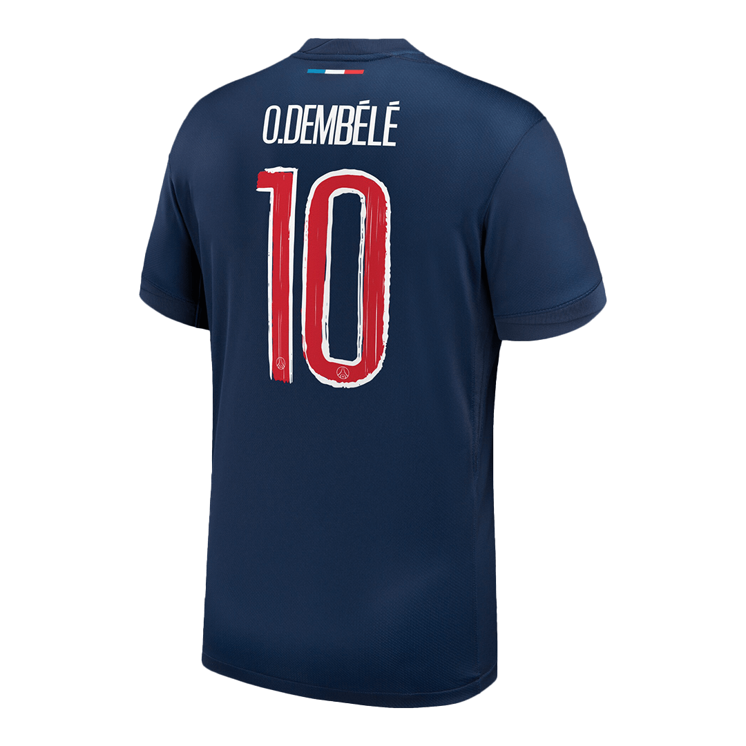 Camiseta de fútbol O.DEMBÉLÉ #10 PSG Local 2024/25 Azul marino - UCL