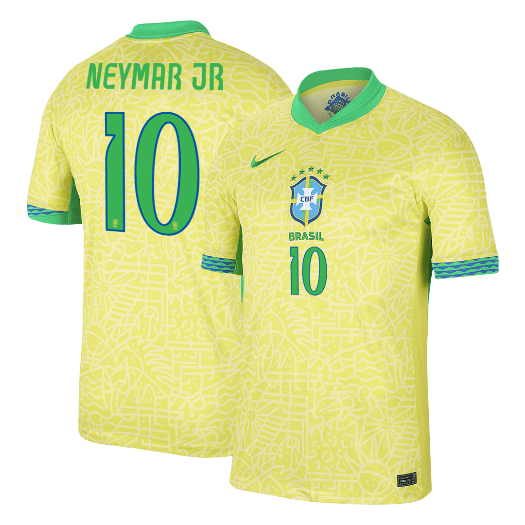 Camiseta de fútbol local de Brasil NEYMAR JR #10 2024