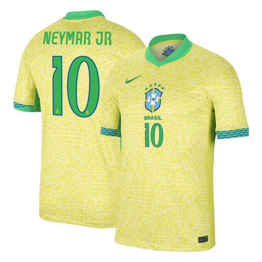 Camiseta de fútbol local de Brasil NEYMAR JR #10 2024