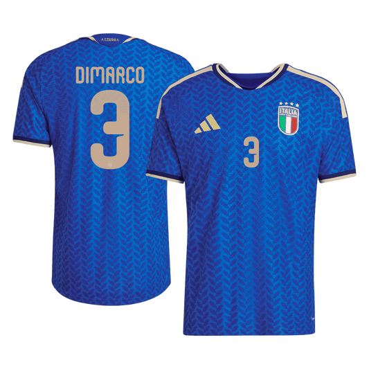 Camiseta de fútbol local auténtica de DIMARCO #3 Italia 2026