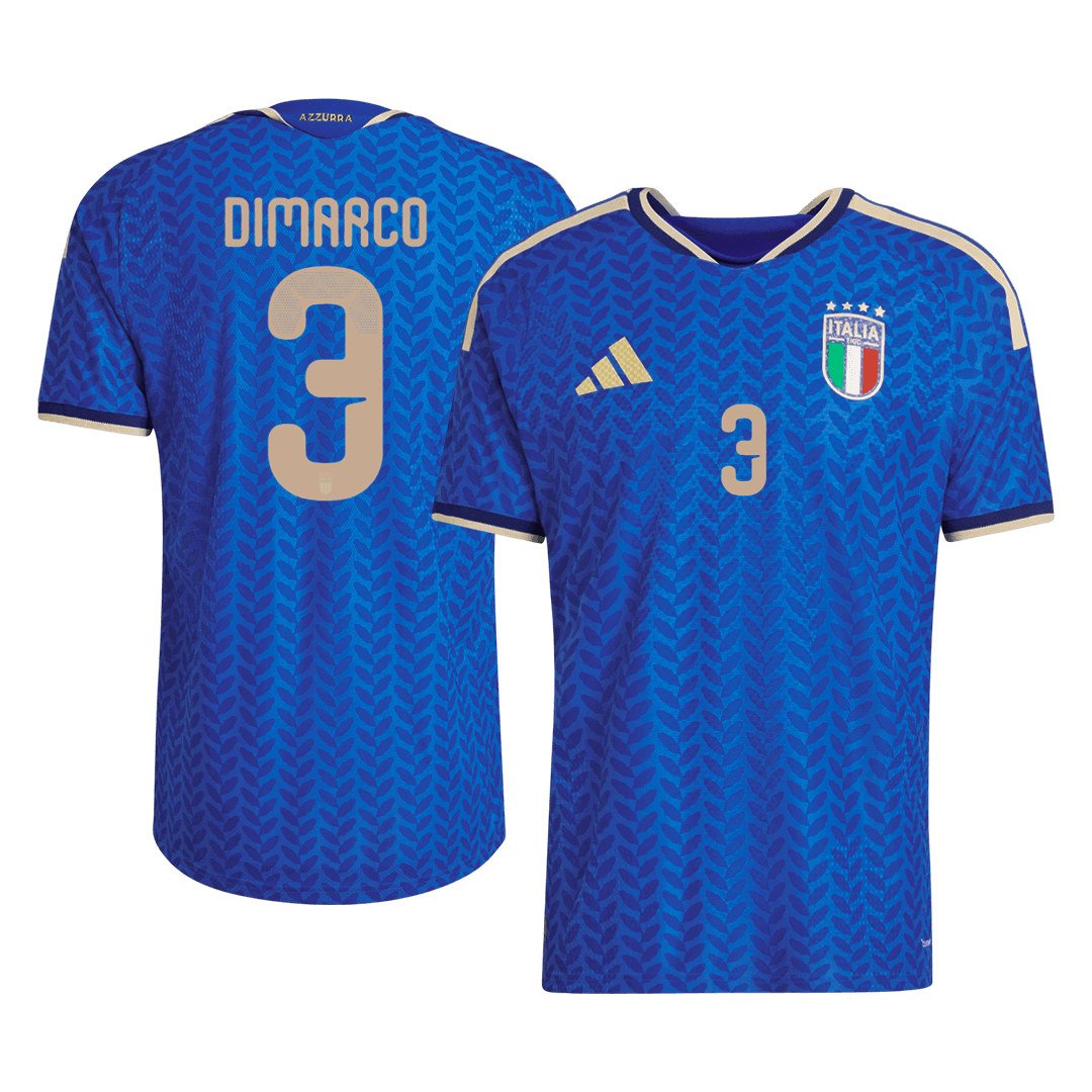 Camiseta de local de Italia para hombre, DIMARCO #3, Copa Mundial 2026 - Corte ajustado