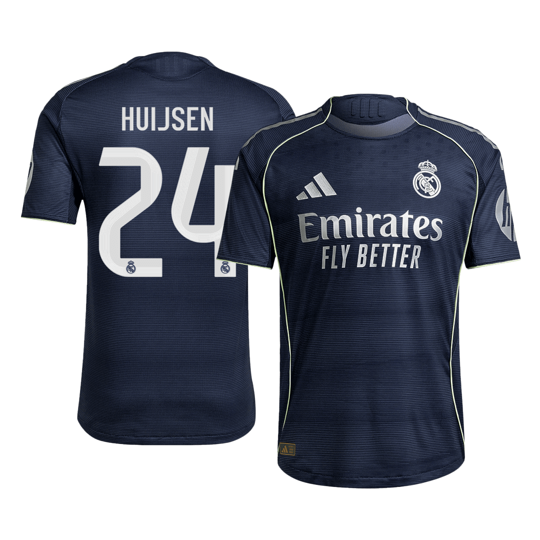 Camiseta de fútbol visitante del Real Madrid HUIJSEN #24 2025/26 auténtica