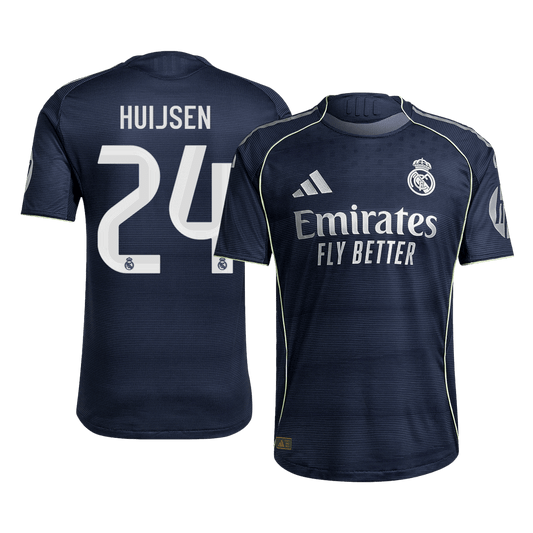 Camiseta de fútbol visitante del Real Madrid HUIJSEN #24 2025/26 auténtica