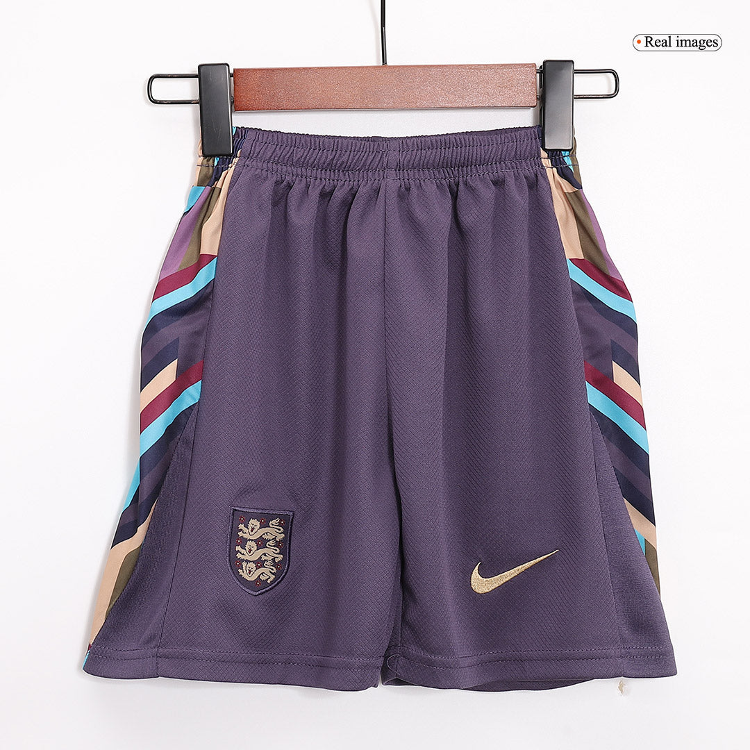 Kit de fútbol visitante de Inglaterra para niños (camiseta y pantalón corto) Eurocopa 2024