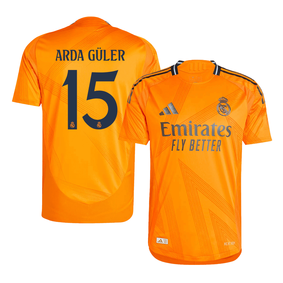 Camiseta de fútbol auténtica de visitante del Real Madrid ARDA GÜLER #15