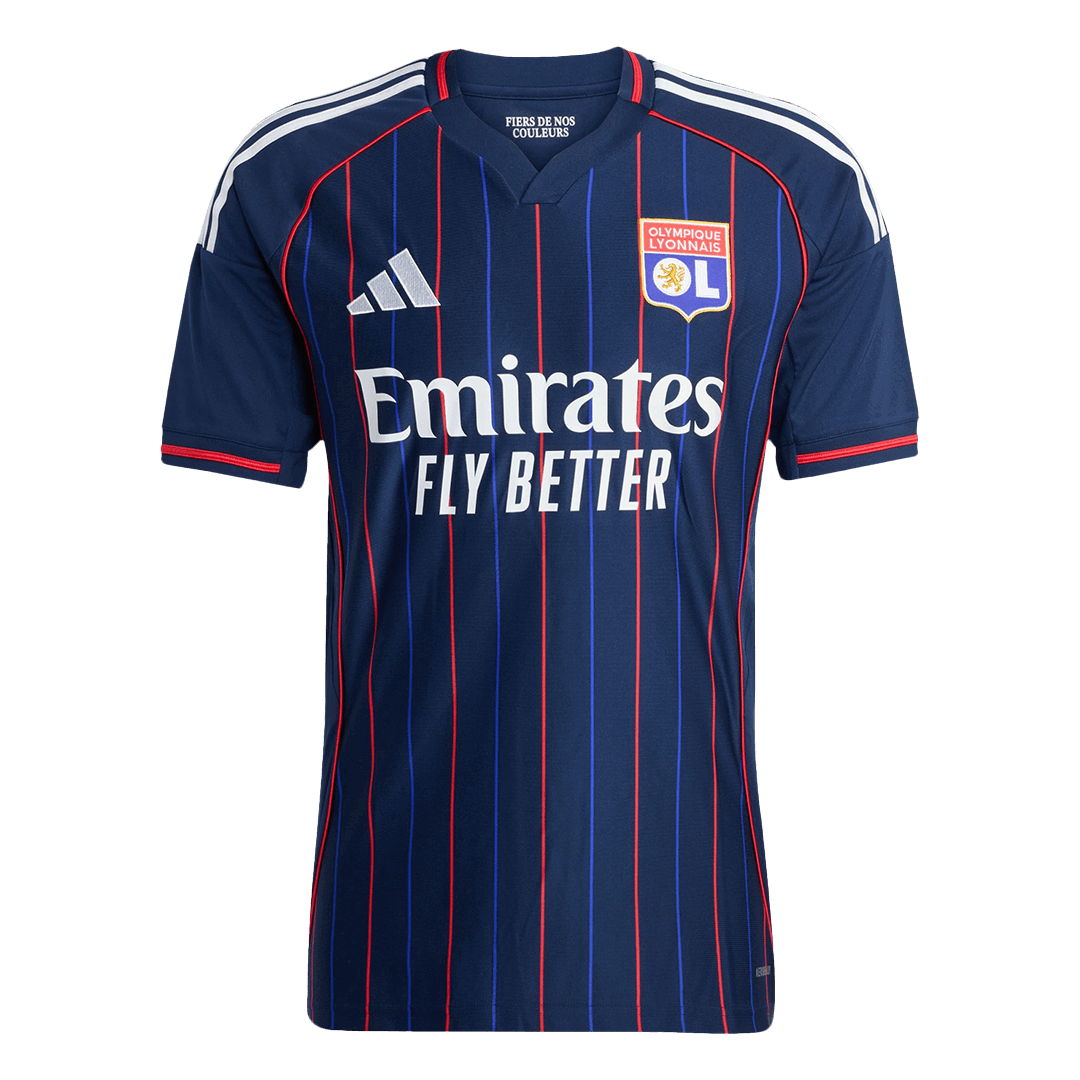 Camiseta de Futbol Olympique Lyonnais Segunda Equipación 25/26 Azul Marino