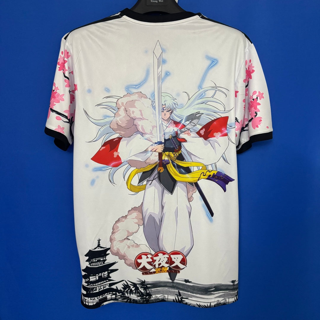 Camiseta de anime japonés 25/26, nueva especial blanca B