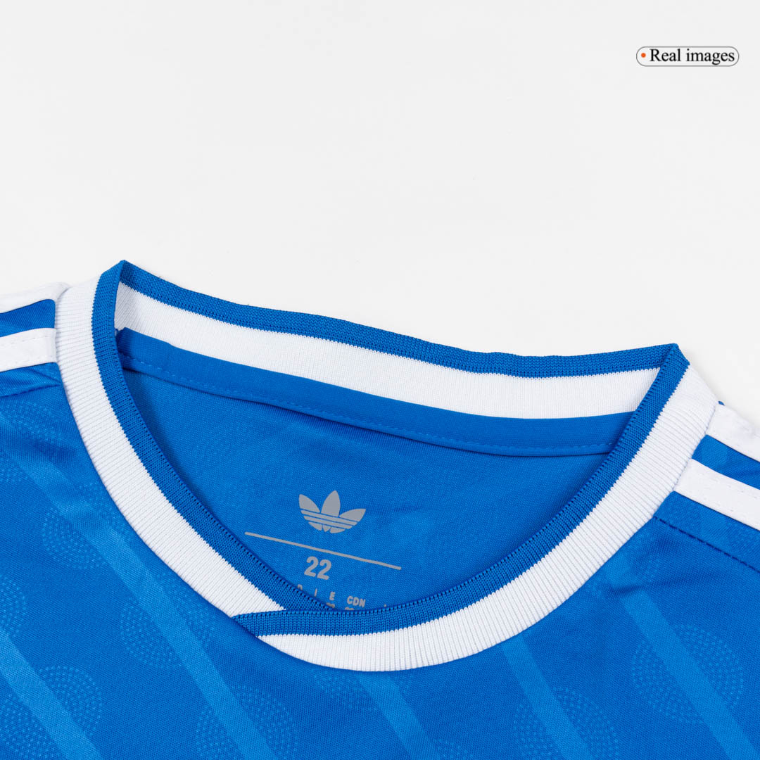 Kit de camiseta de fútbol de la tercera equipación del Real Madrid 2025/26 para niños