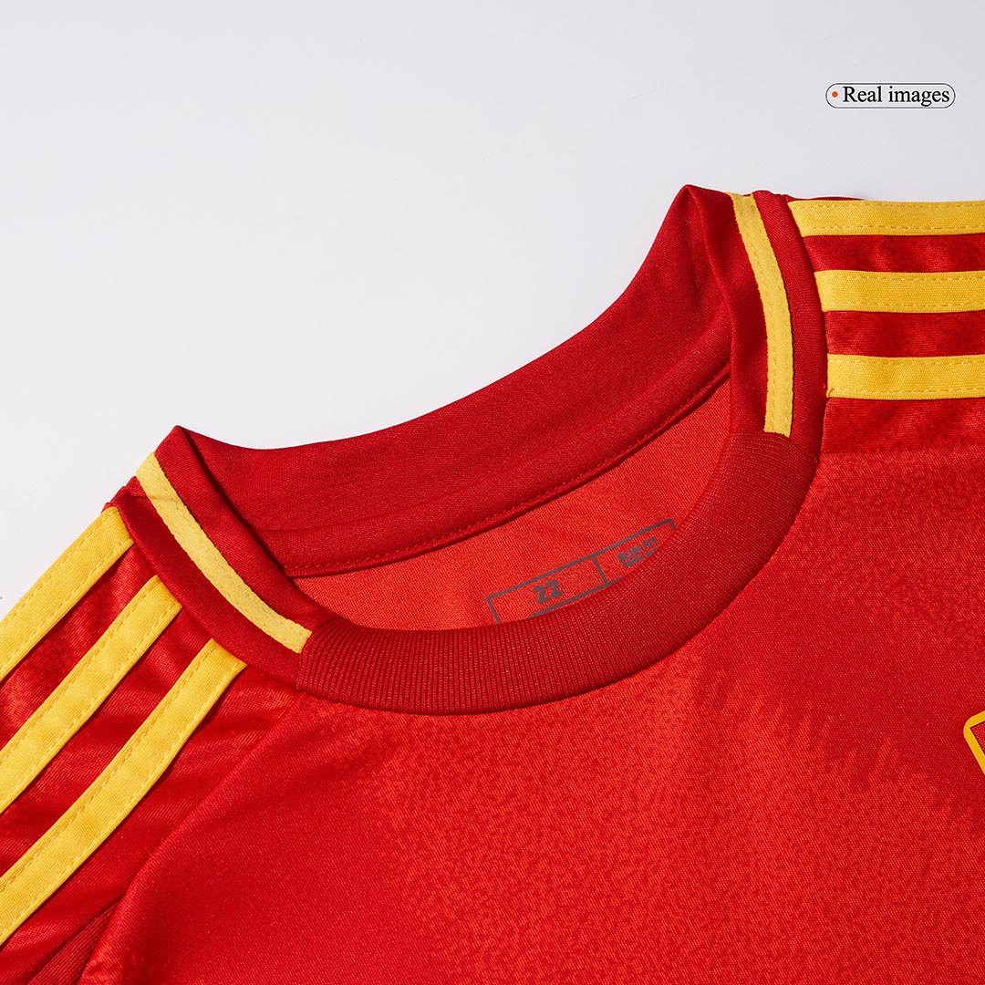 Kit de fútbol local de España para niños (Kit, pantalón corto y calcetines) Eurocopa 2024