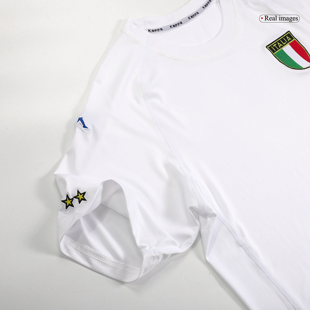 Camiseta retro de fútbol de visitante de Italia 2002