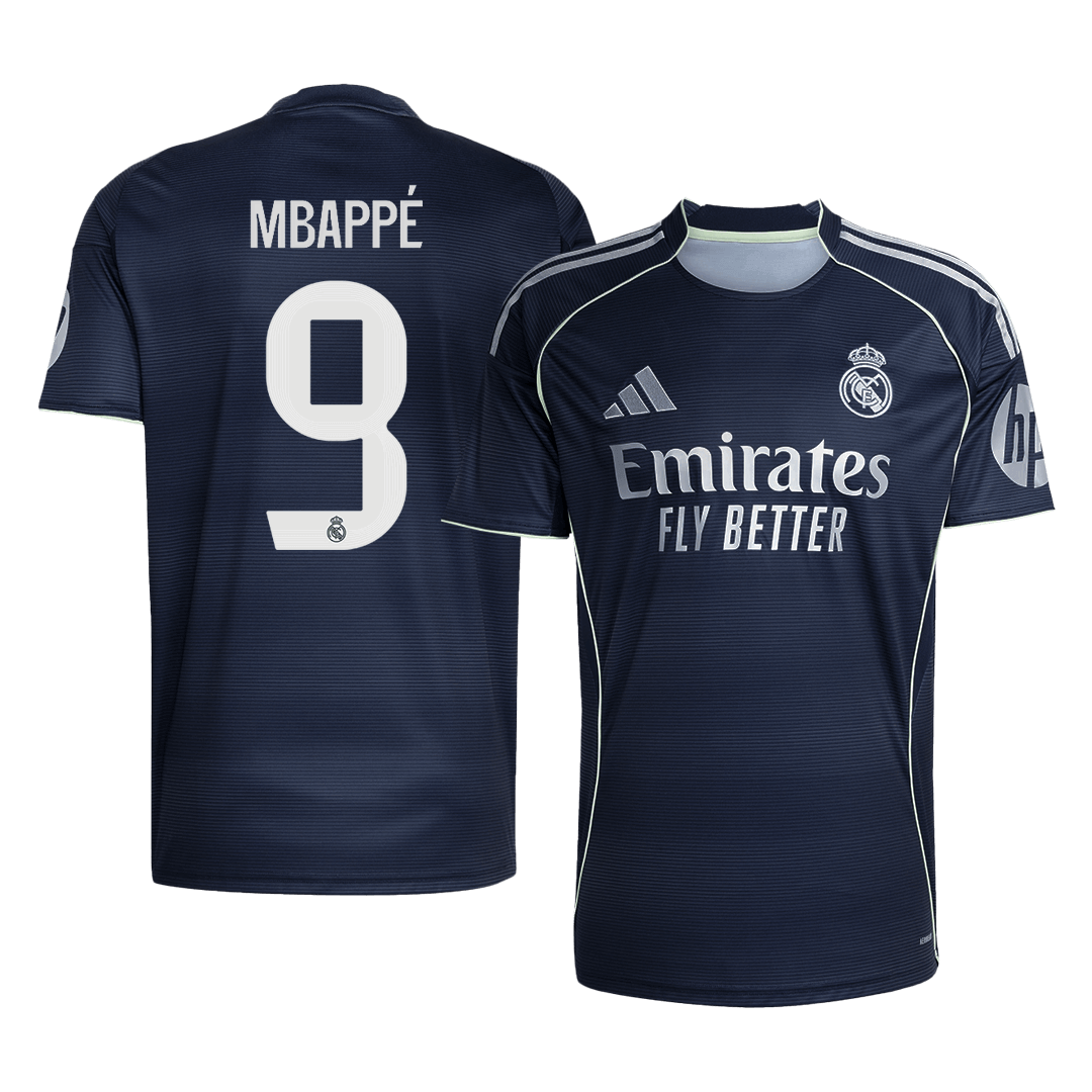 Camiseta de visitante del Real Madrid MBAPPÉ #9 2025/26