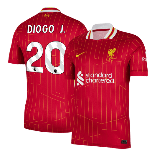 Camiseta de fútbol local del Liverpool DIOGO J. #20 2024/25, roja