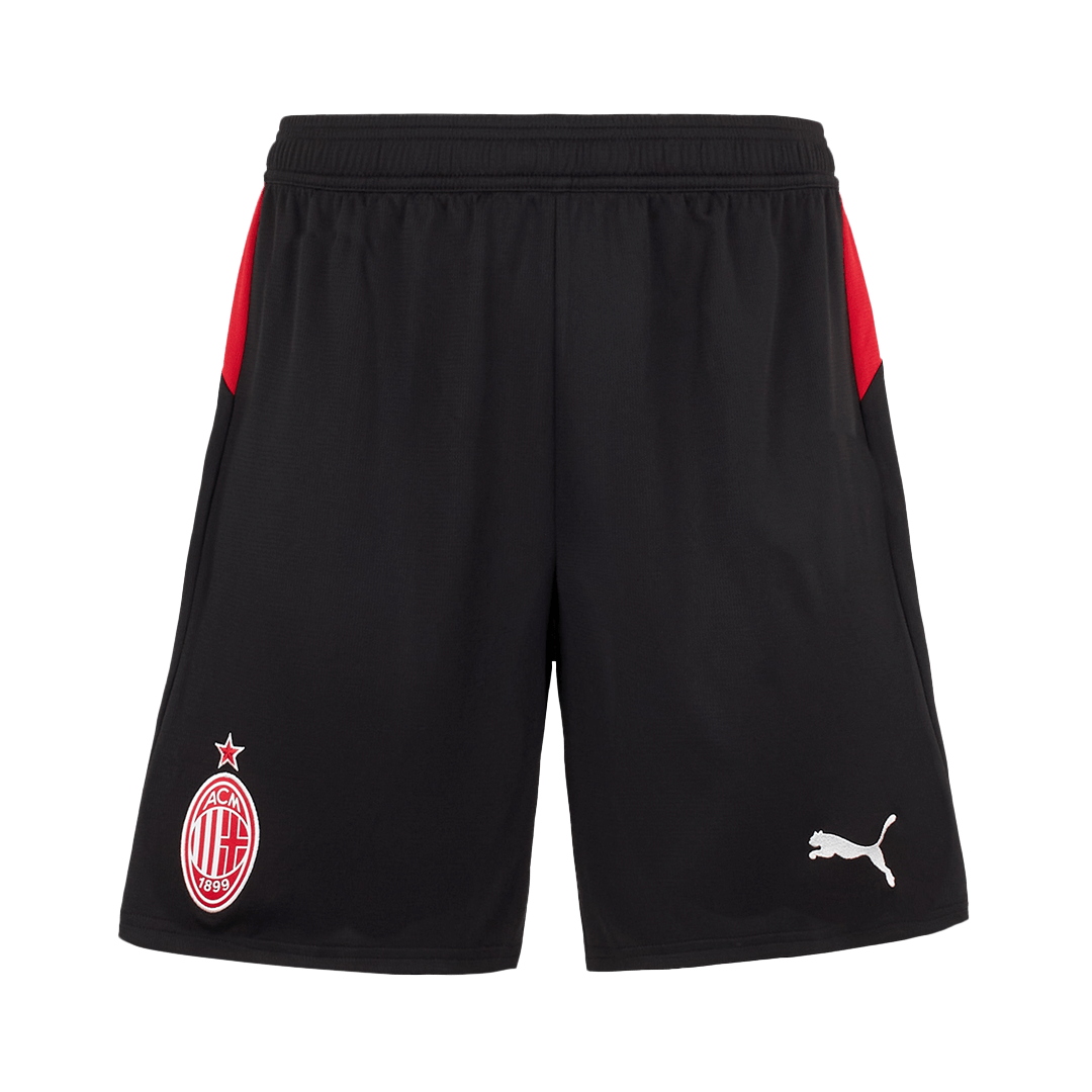 Pantalón corto de fútbol local del AC Milan 25/26 negro