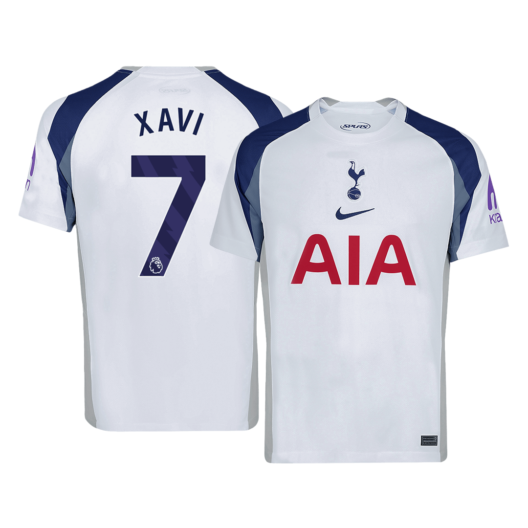 Camiseta de fútbol local XAVI #7 Tottenham Hotspur 2025/26 Blanca