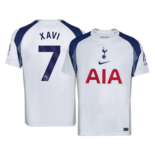 Camiseta de fútbol local XAVI #7 Tottenham Hotspur 2025/26 Blanca
