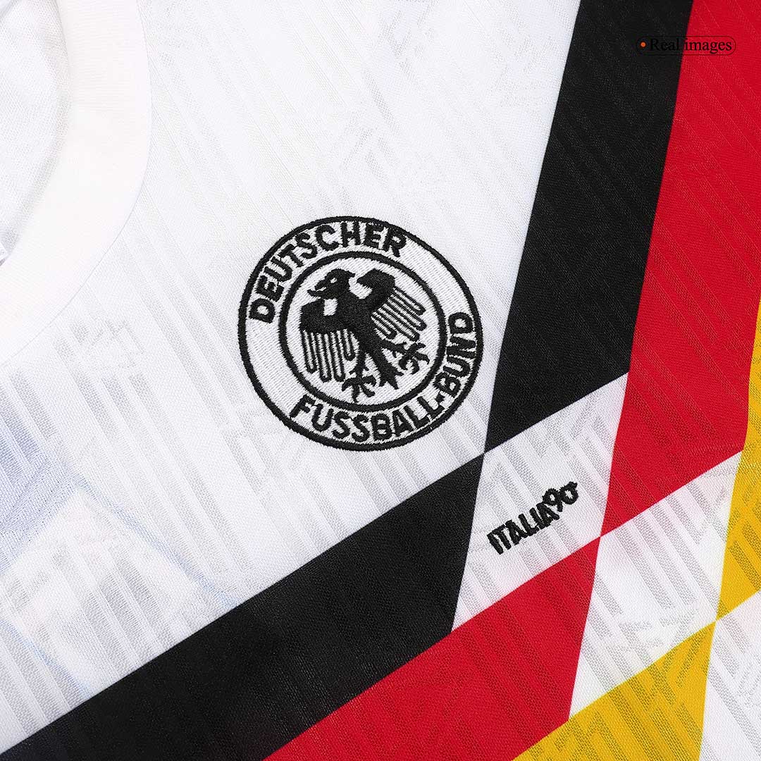 Camiseta retro de fútbol local de Alemania de 1990