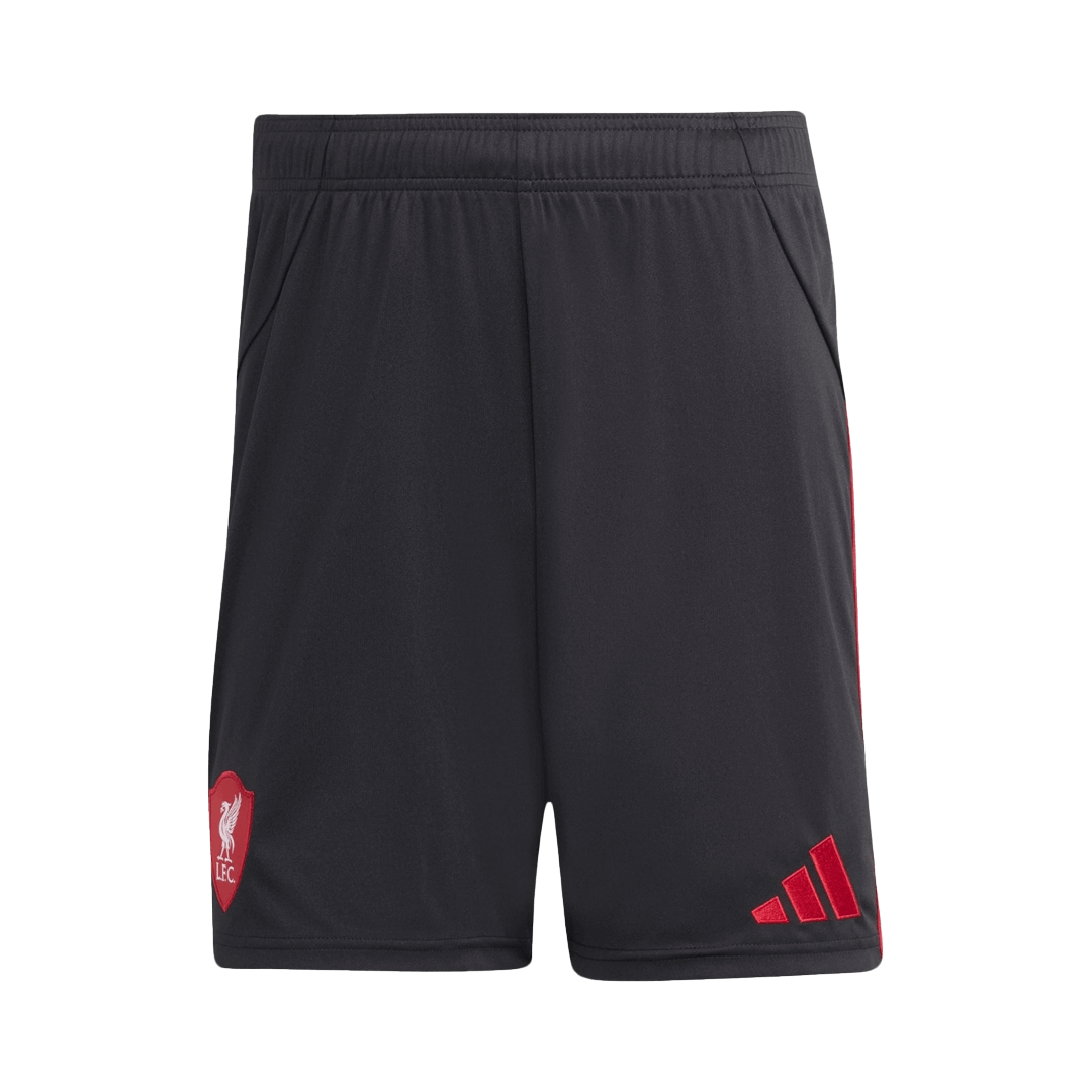 Kit de visitante del Liverpool (camiseta y pantalones cortos) 25/26 blanca