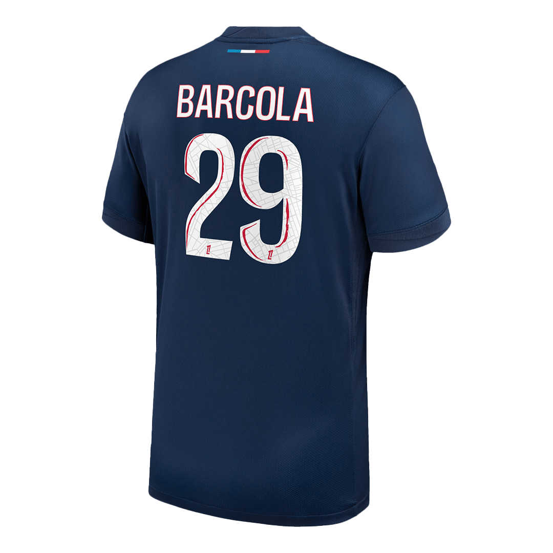 Camiseta de fútbol local BARCOLA #29 PSG 2024/25 Azul marino