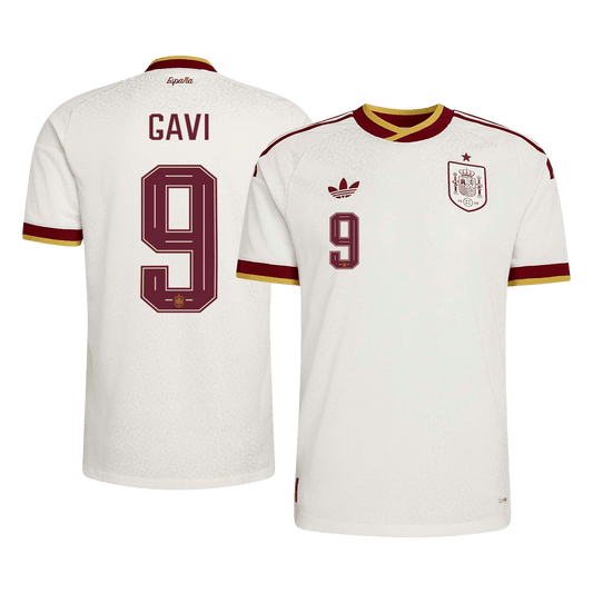 Auténtica camiseta de visitante de la selección española de fútbol GAVI n.º 9, temporada 2026