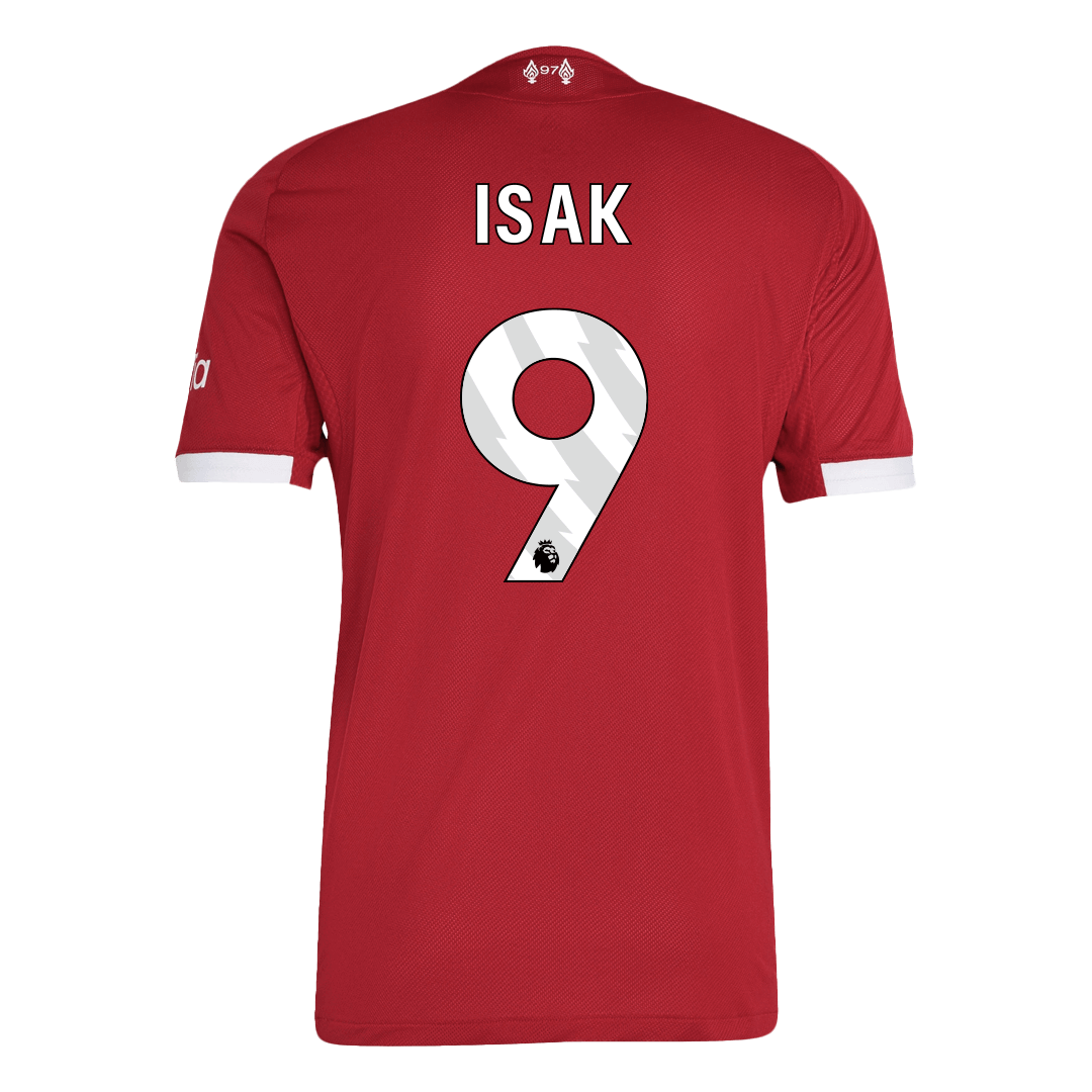 Camiseta de fútbol local auténtica del Liverpool ISAK #9 25/26, roja