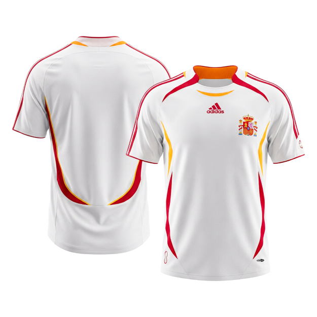 Camiseta retro de fútbol de visitante de España 2006