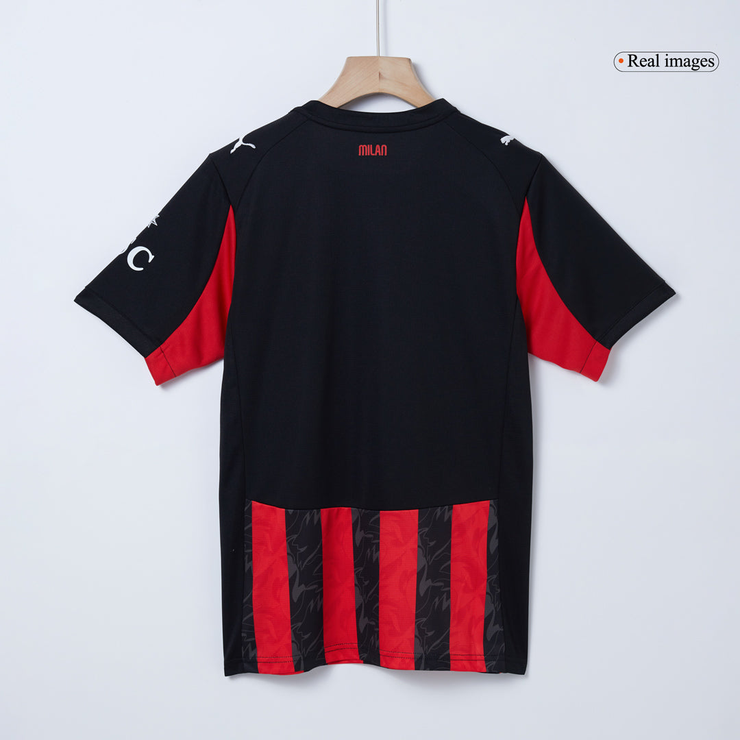 Camiseta de fútbol MODRIĆ #14 AC Milan Local 2025/26 Rojo y Negro