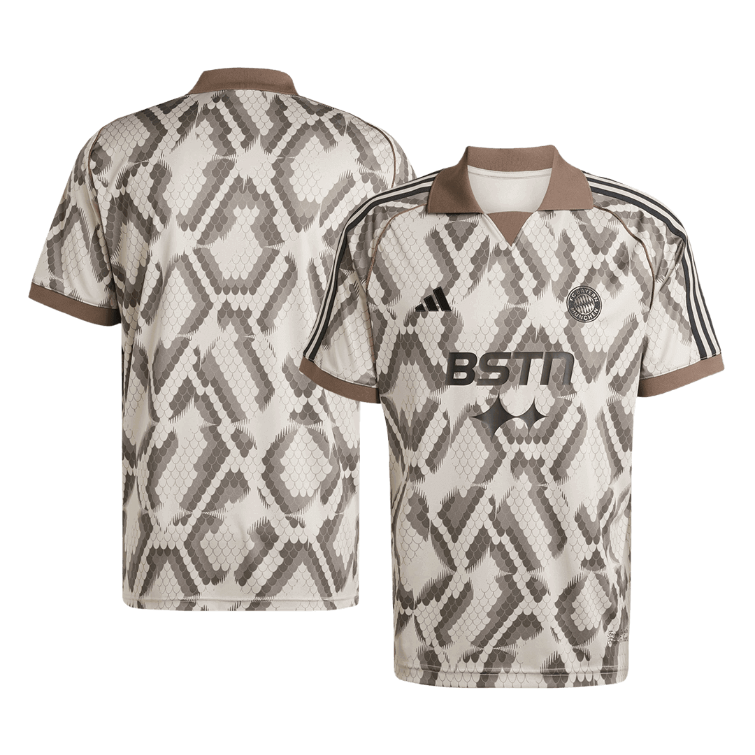 Camiseta de fútbol Bayern Munich X BSTN 2024/25 Marrón claro