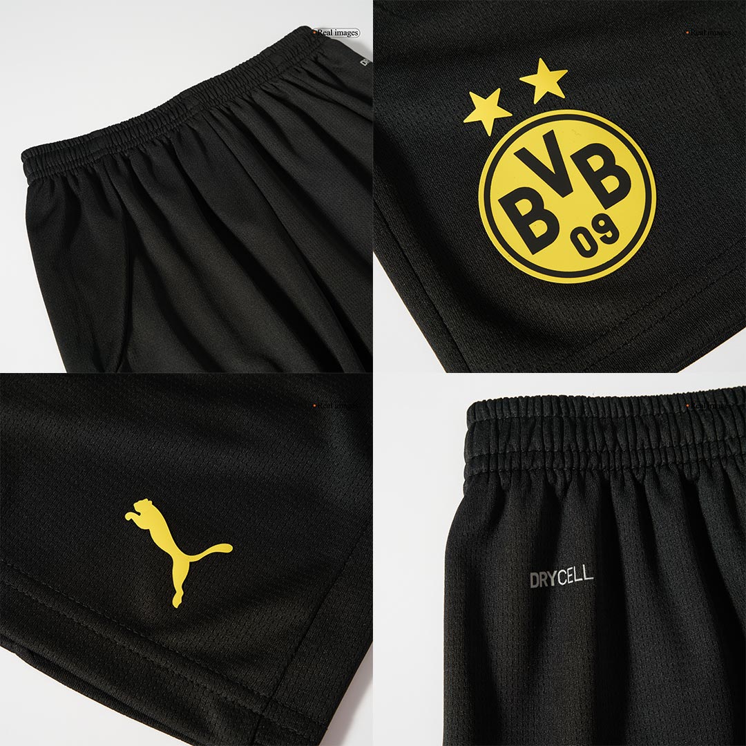 Kit de camiseta de fútbol local del Borussia Dortmund para niños (camiseta, pantalón corto y calcetines)