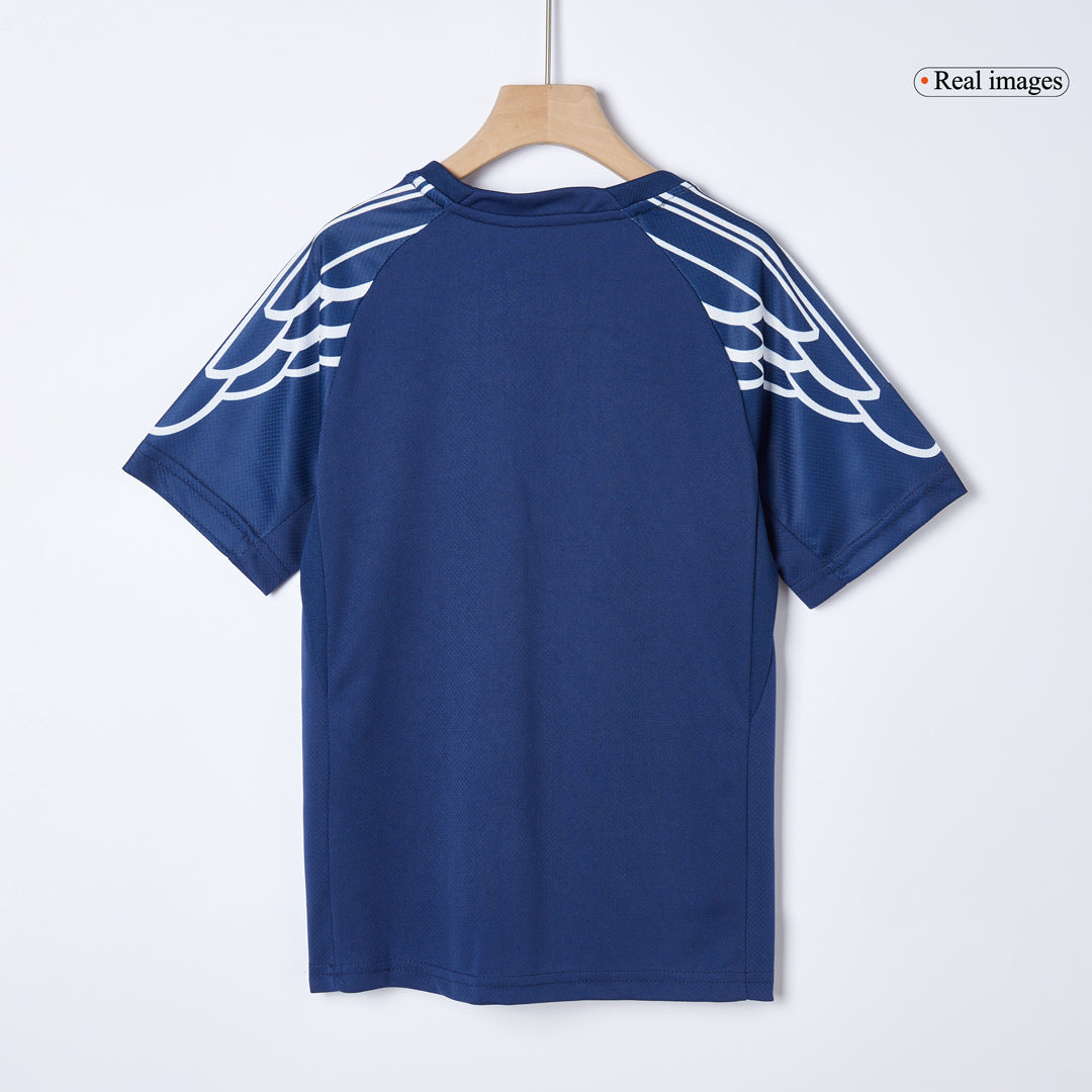 Kit de fútbol visitante del PSG para niños (Kit y pantalón corto) 2024/25, azul marino