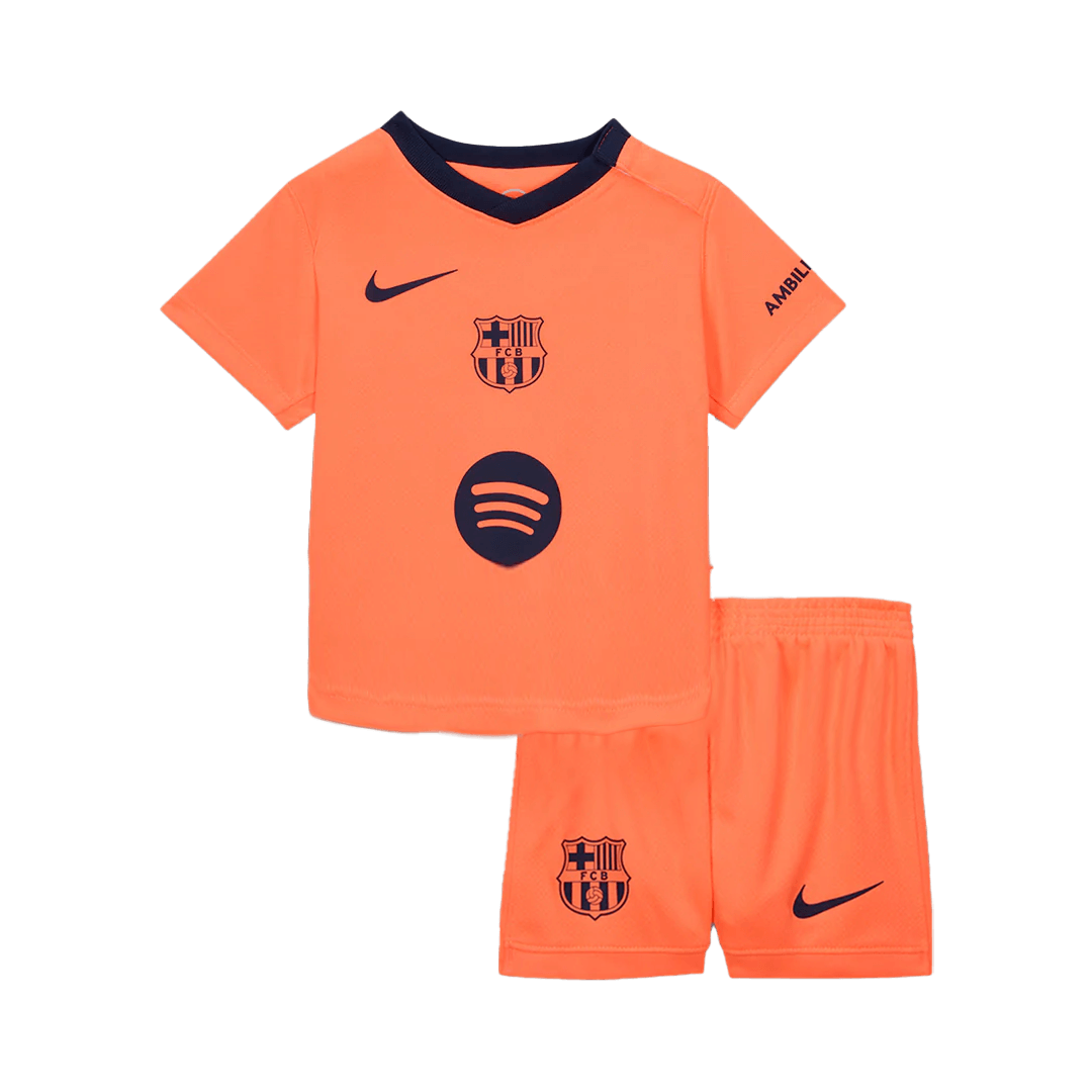 Kit de fútbol visitante del Barcelona para niños (camiseta y pantalón corto) 2025/26
