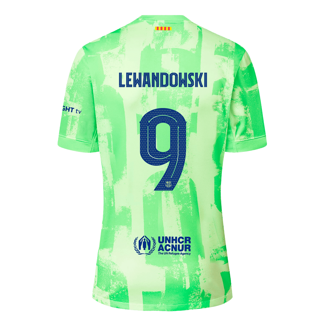 Camiseta de fútbol de visitante del Barcelona #9 de LEWANDOWSKI - UCL