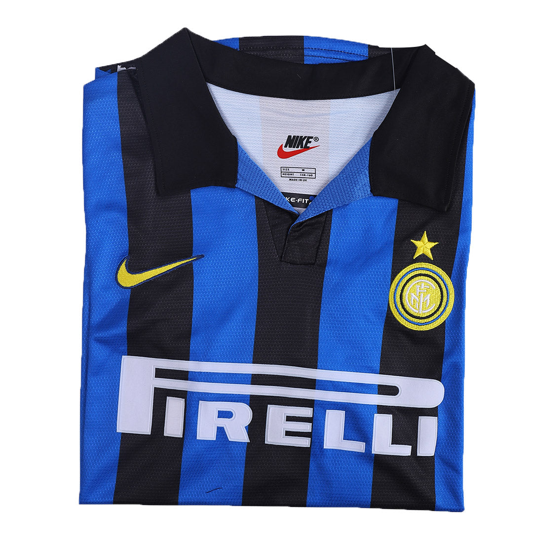 Camiseta retro de fútbol local del Inter de Milán 1998/99