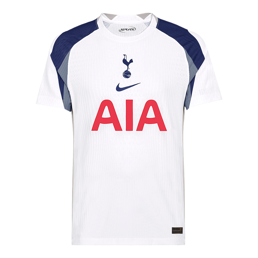 Camiseta de fútbol local auténtica del Tottenham Hotspur 2025/26, blanca