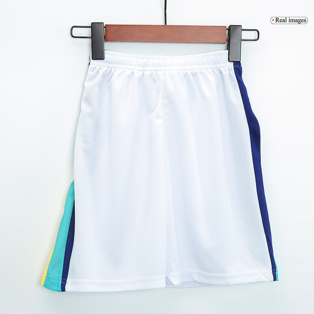 Kit de fútbol visitante de Brasil para niños (camiseta y pantalón corto) Copa América 2024