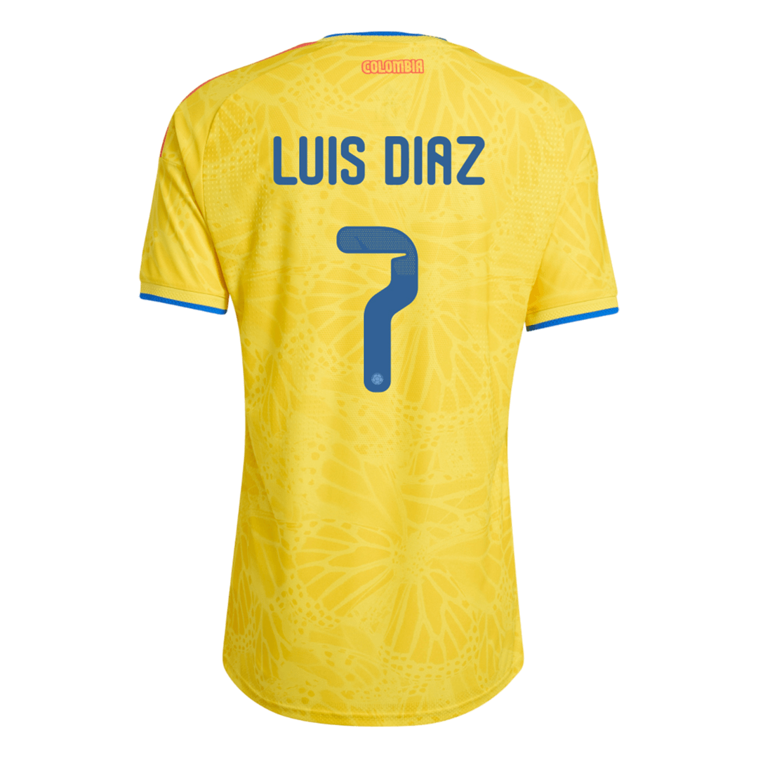 Camiseta Colombia LUIS DíAZ #7 Primera equipación Copa Mundial 2026 Hombre - Slim Fit