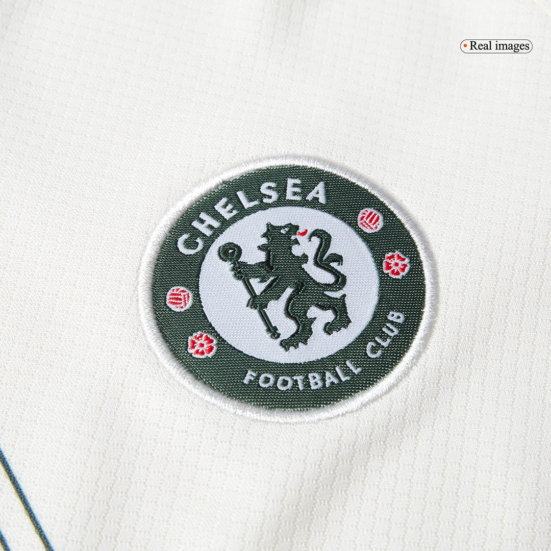 Kit de visitante del Chelsea para niño (camiseta, pantalón corto y calcetines) 2025/26, color blanco