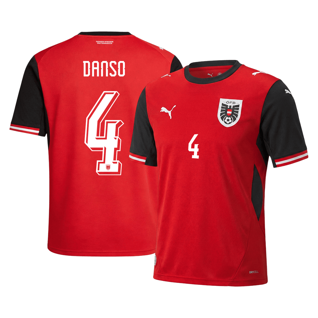 Camiseta Austria DANSO Local #4 Hombre Copa Mundial 2026