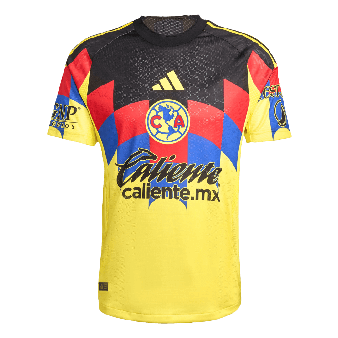 Camiseta de fútbol local auténtica del Club América 2025/26 amarilla